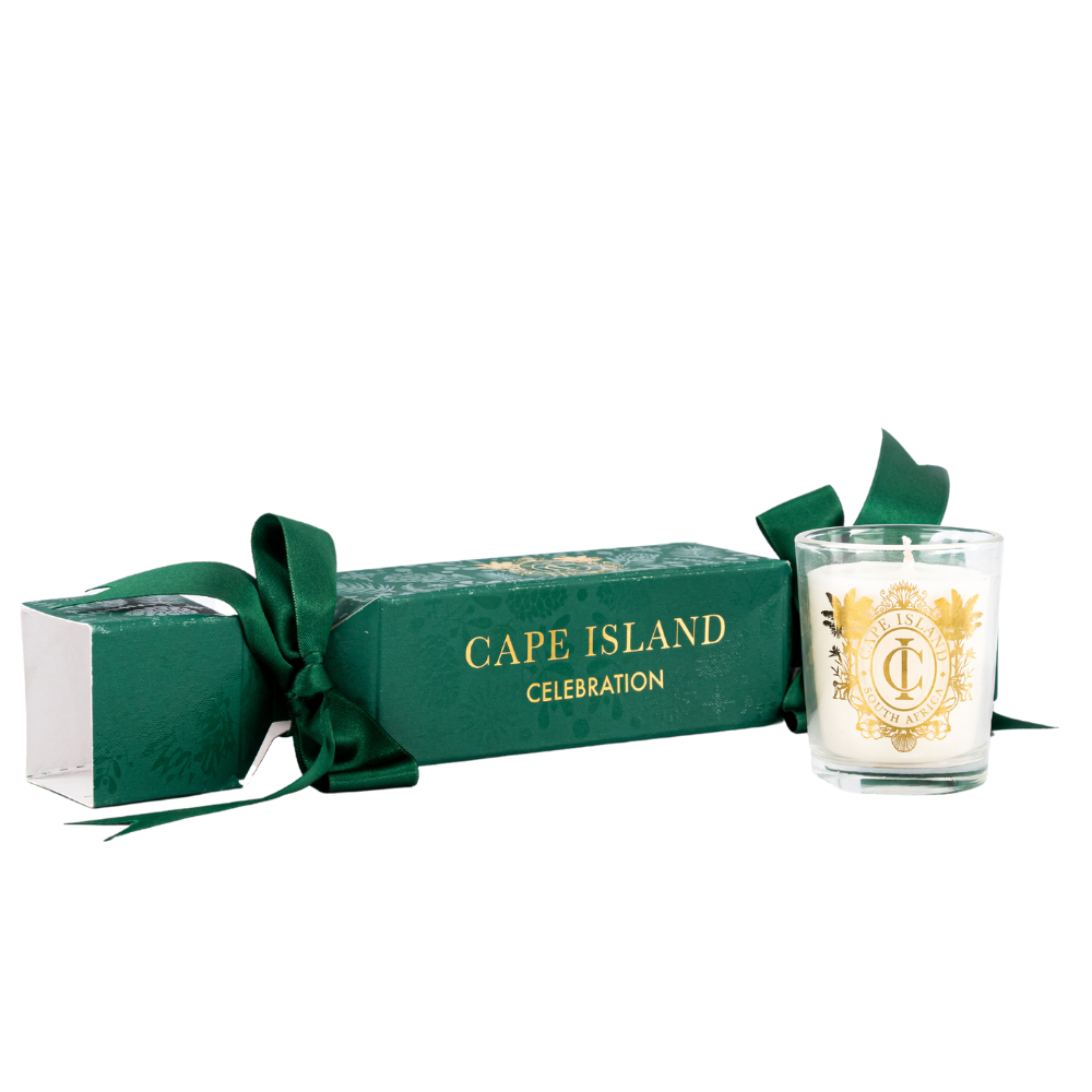 Celebration Cracker Gift With Mini Candle - Emerald Edition