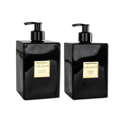 Black Gold Luxury Liquid Soap & Lotion Gift Set | Grand