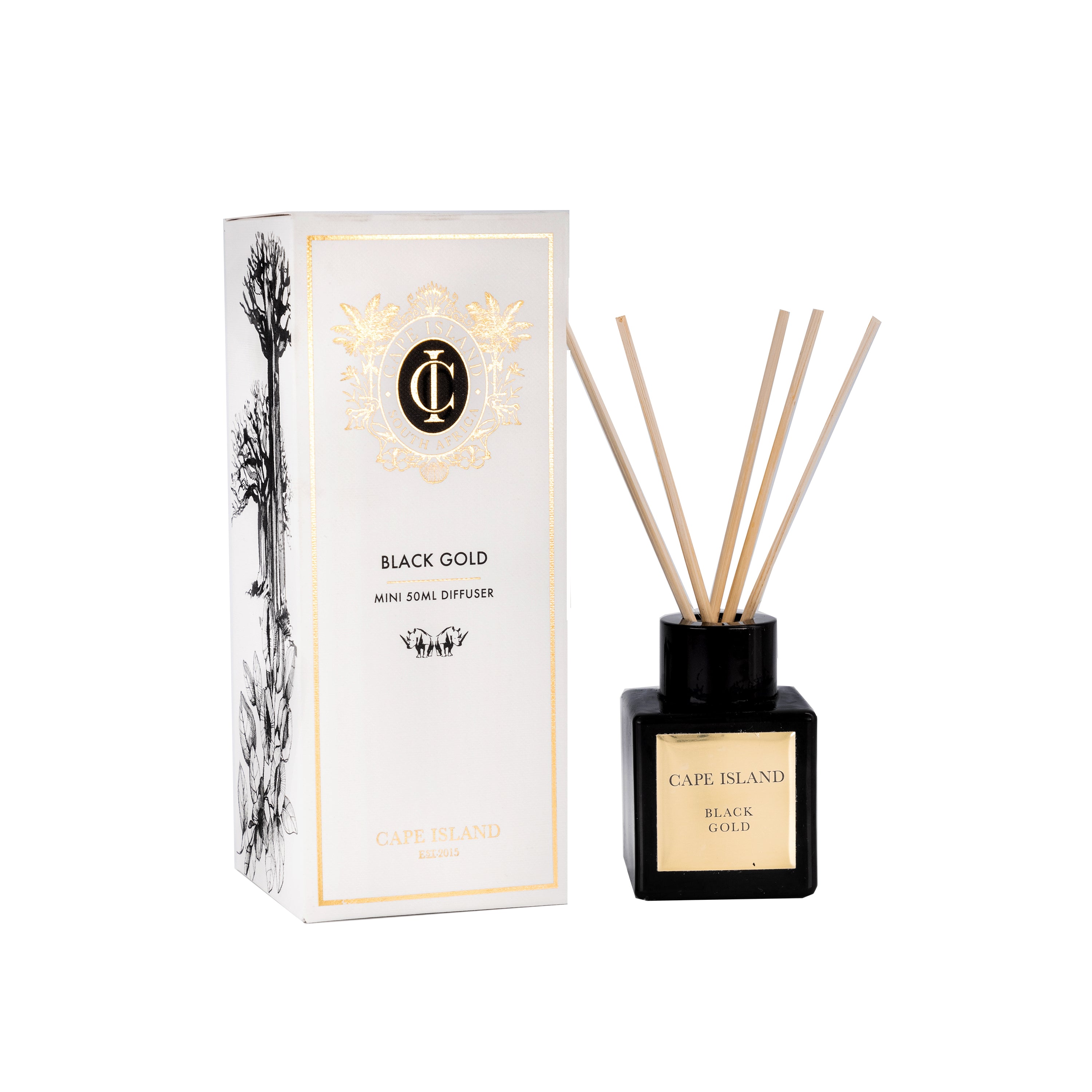 Cape Island Black Gold Fragrance Diffuser 50ml – Bealuscious