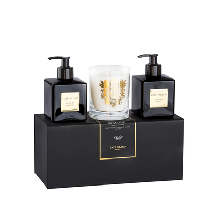 Black Gold Luxury Soap | Lotion | Candle Gift Set | Signature
