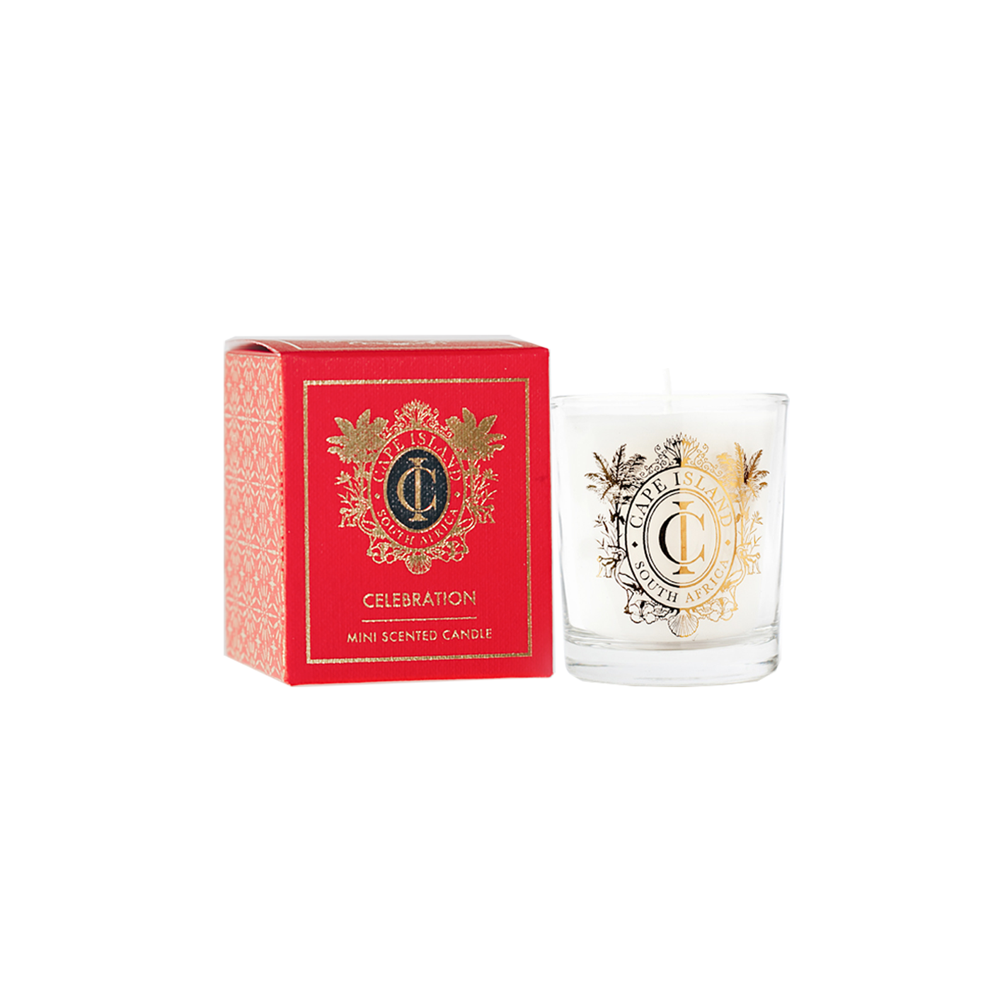 Celebration Mini Scented Candle In Ruby-Red 100ml