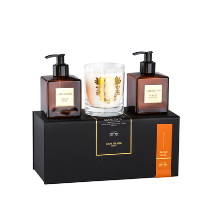 Safari Days Luxury Soap | Lotion | Candle Gift Set | Signature