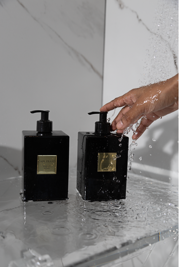 Black Gold Luxury Liquid Soap & Lotion Gift Set | Grand