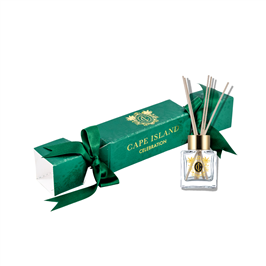 Celebration Christmas Cracker Gift With Mini Diffuser In Garland-Green