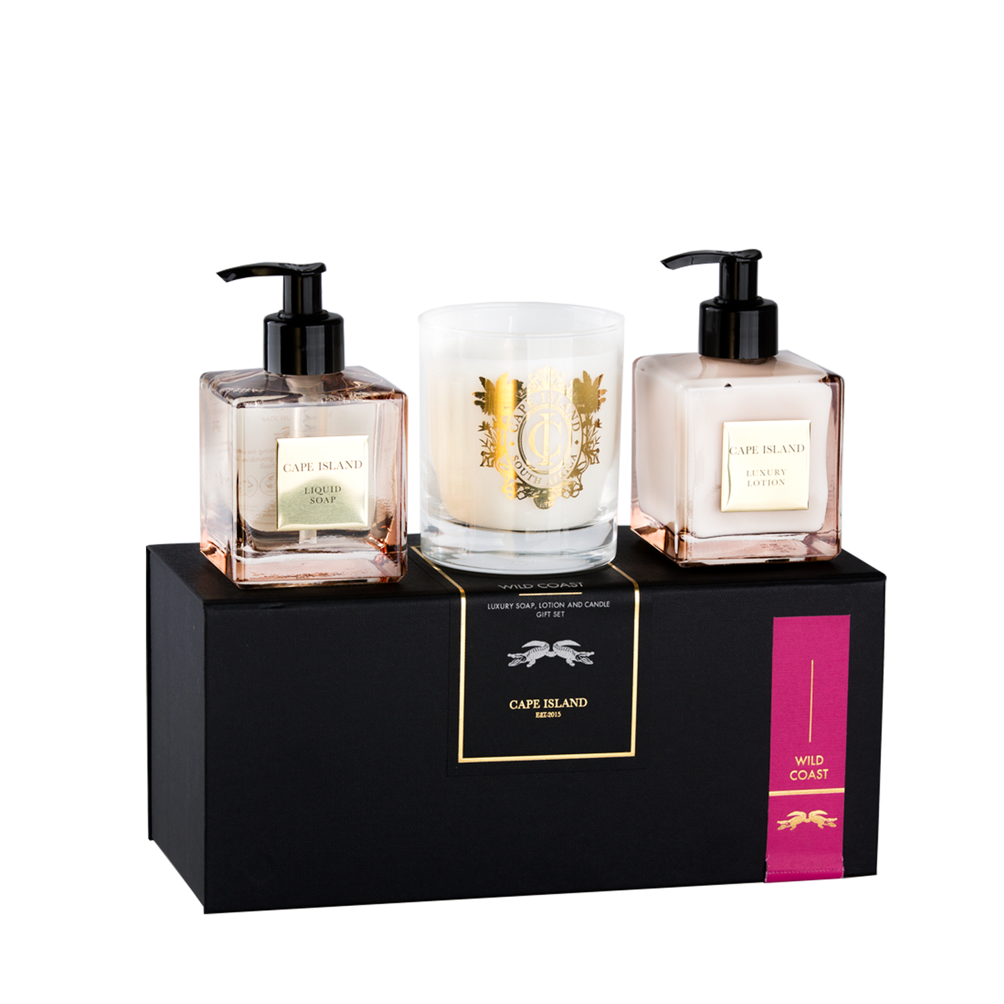 Wild Coast Complete Luxury Set - Soap, Lotion & Candle | Classic 200ml